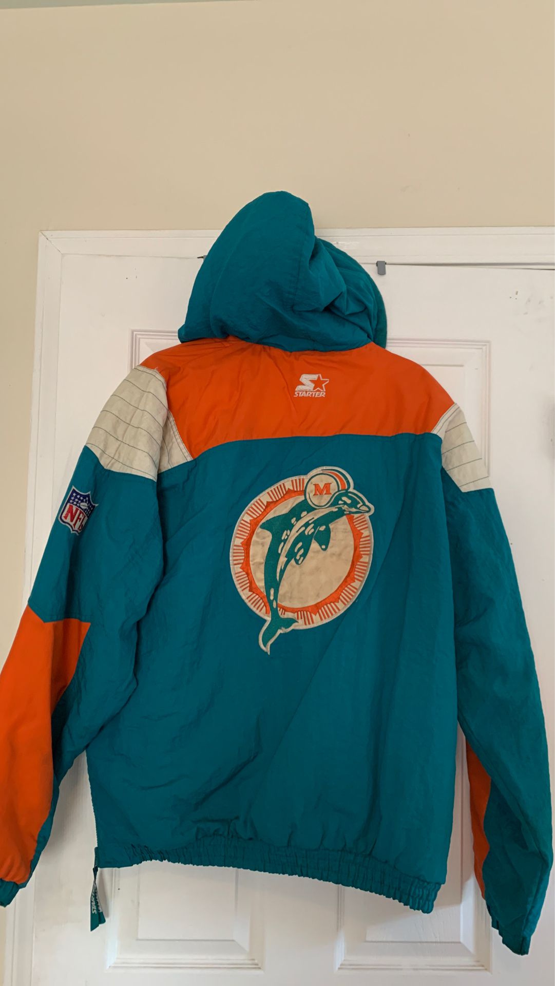 90s miami dolphins starter jacket