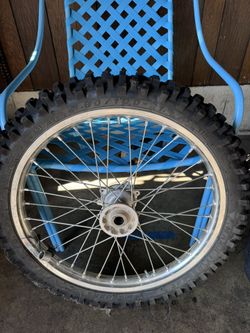 OEM Honda DID Dirt Bike Rim With New Tire And Tube
