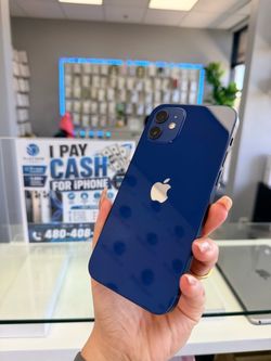 Unlocked iPhone 12 blue 64Gb like new