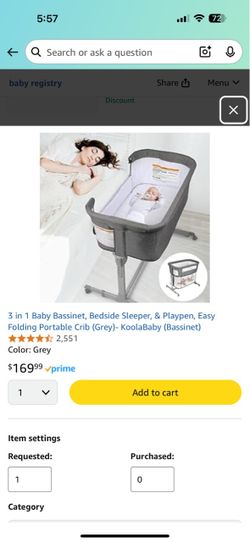 3 in 1 baby bedside bed