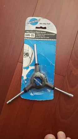 PARK TOOL SW-15 3-WAY INTERNAL NIPPLE WRENCH