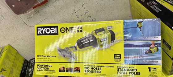 Ryobi 18v cordless handheld pool vacuum cleaner tool only