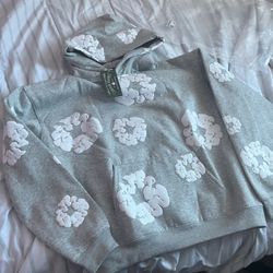 Denim Tears Grey Hoodie Size S 