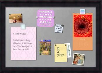 Amanti Art Wood Framed Magnetic Bulletin Board Wall Decor