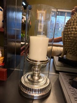 Pottery Barn Candle and Buddha Head Home Decors