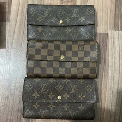 Lot of 3 Louis Vuitton Sarah Wallets