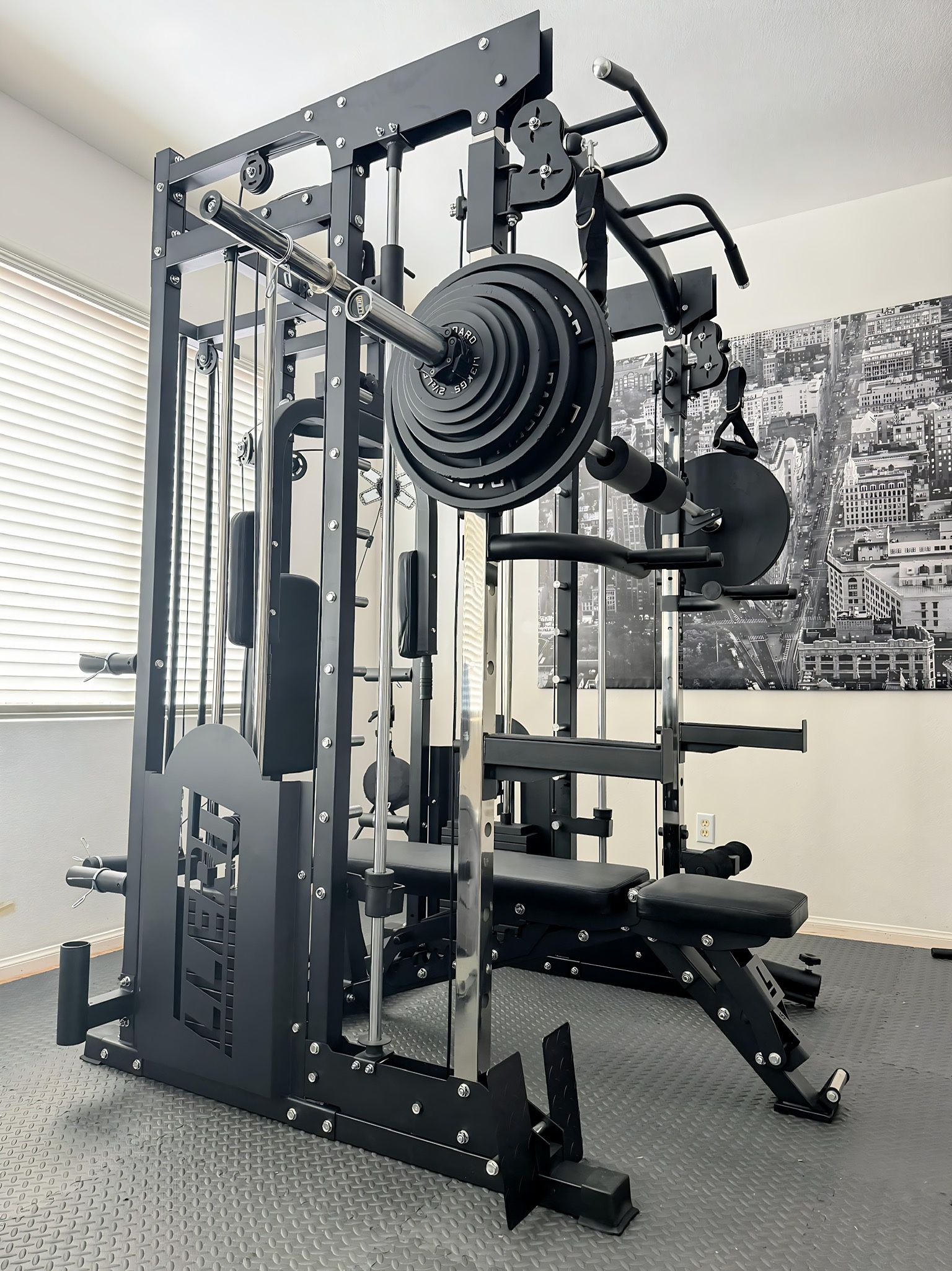 Brand New - LLERO M5 Smith Machine - Bench & Weights Included - Free Delivery & Assembly