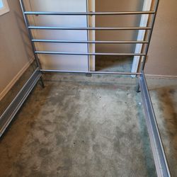 Full Bed Frame with Box Spring and Mattress 