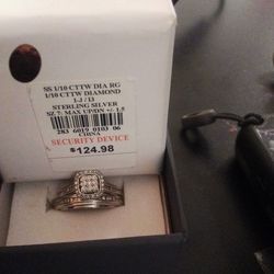 Diamond Sterling Silver Wedding Ring