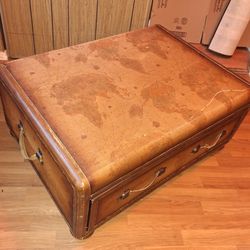 Old World Map Trunk COFFEE Table OBO