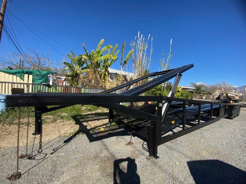 Infinity 4 Car Trailer 53ft - 75ft With Dove Up