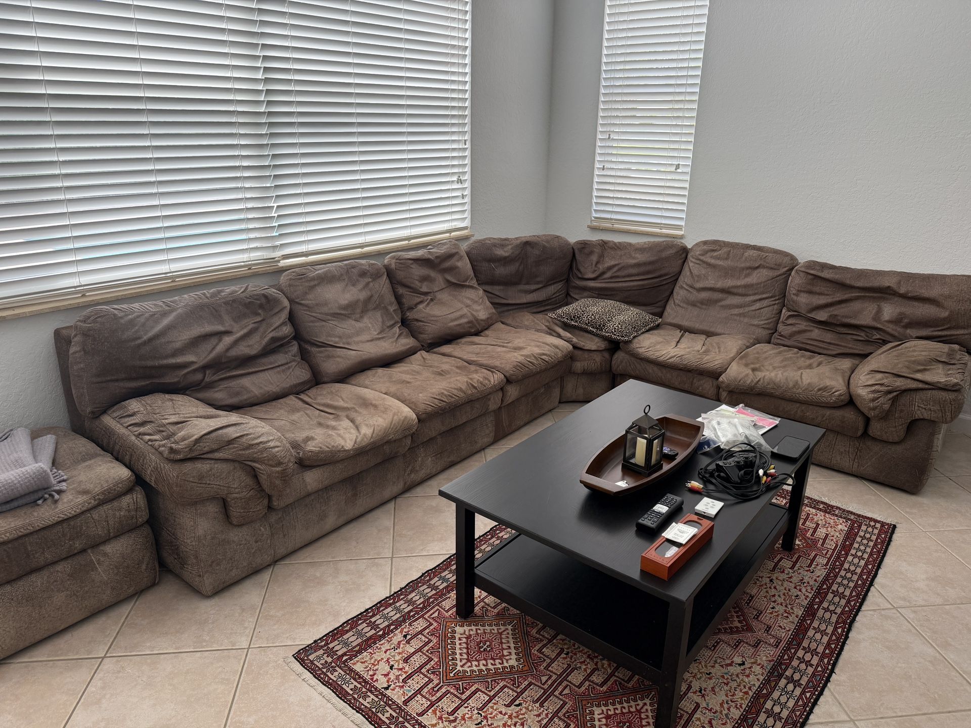 Leather Sectional Couch