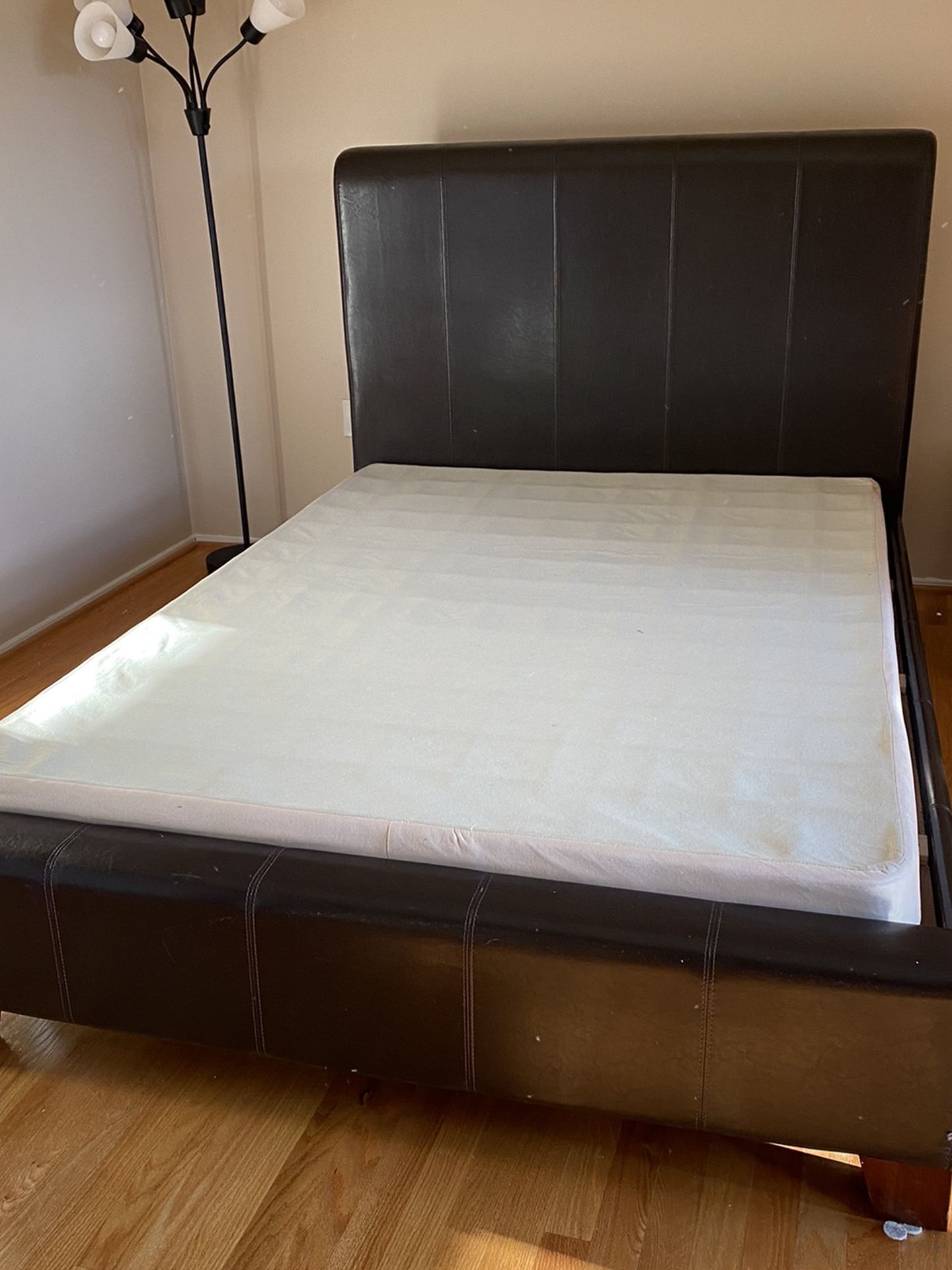 Full Size Leather Bed Frame