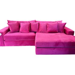 New Pink Custom Oversized Sofa 