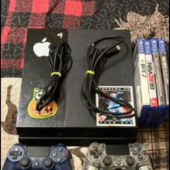 Working PS4 bundled with 4 games and 2 controllers 