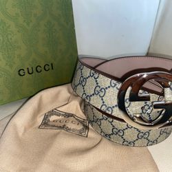 Men’s Gucci Supreme Belt Size 37