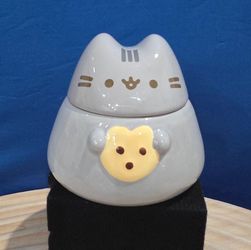 Pusheen Cat Treat Ceramic Jar 6" tall