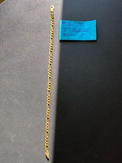 8” Sterling Silver w/Gold Overlay Bracelet