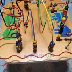 Wooden Bead Maze Play Table