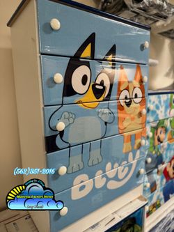 Bluey five drawer dresser chest cajonera Comoda compressed