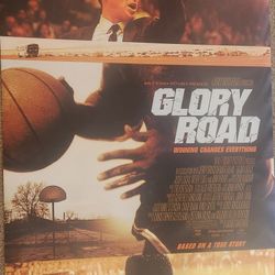 Disney GLORY ROAD Movie Double Sided Poster