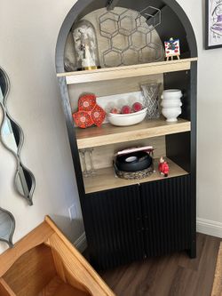 Black Arched Cabinet