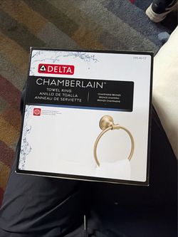Delta Chamberlain Towel Ring Champagne Bronze