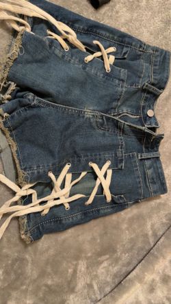 Jean high waisted shorts