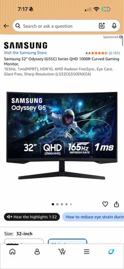 Samsung 32" Odyssey (G55C)