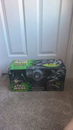 STAR WARS TIE INTERCEPTOR POWER OF THE JEDI with imperial pilot