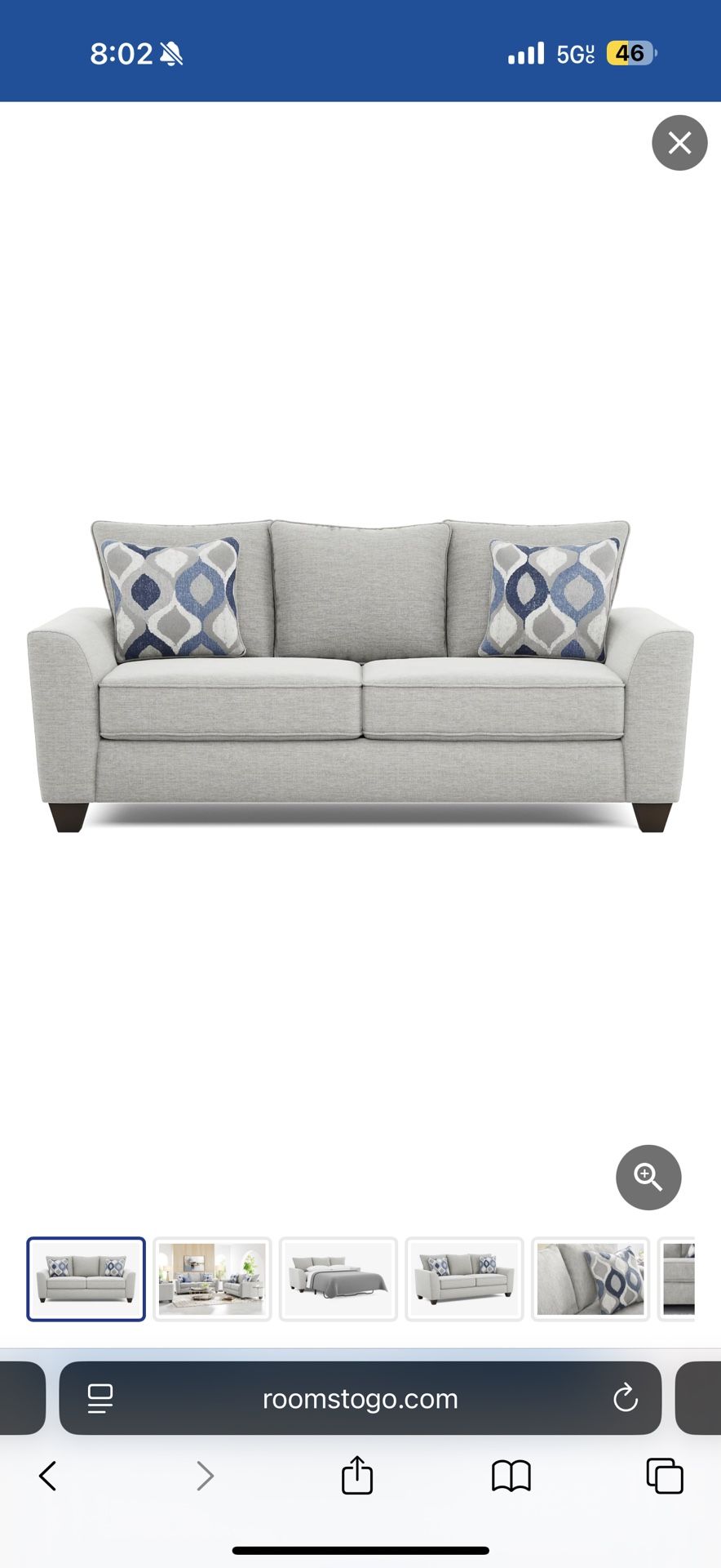 Premium Sleeper Sofa - With Gel Foam Mattress Included