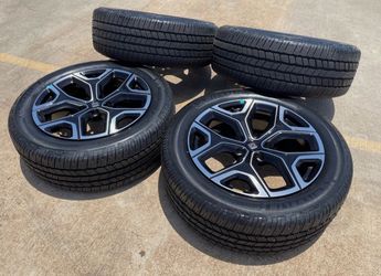 Straight Trade – My OEM Rivian 22” Wheels & Tires for Your 2005 Dodge Grand Caravan Wheels & Tires