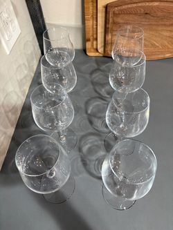 Large Crate and Barrel wine glasses