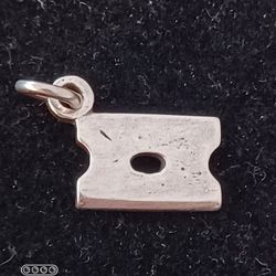 Vtg.Sterling Silver Razor Blade Charm