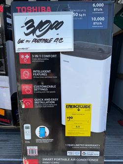 Toshiba 6000 BTU Smart Portable Air Conditioner