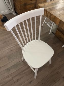FREE 8 piece Target White Wood Spindle Dining Chair