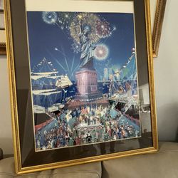 Statue Of Liberty On The Fourth Of July 