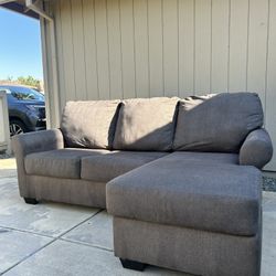 Dark Gray Sectional W/ Reversible Chaise