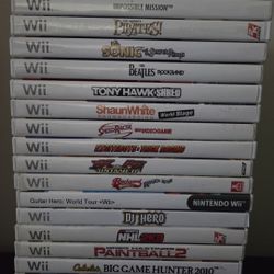 Wii Games- Bundle/lot of 20 Wii Games for $70