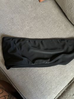 tube top bikini black 1x