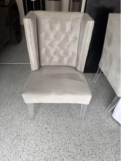 Z Gallerie grey chairs set of 2