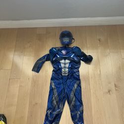 Power Ranger Blue Costume For 4-7 Years Old