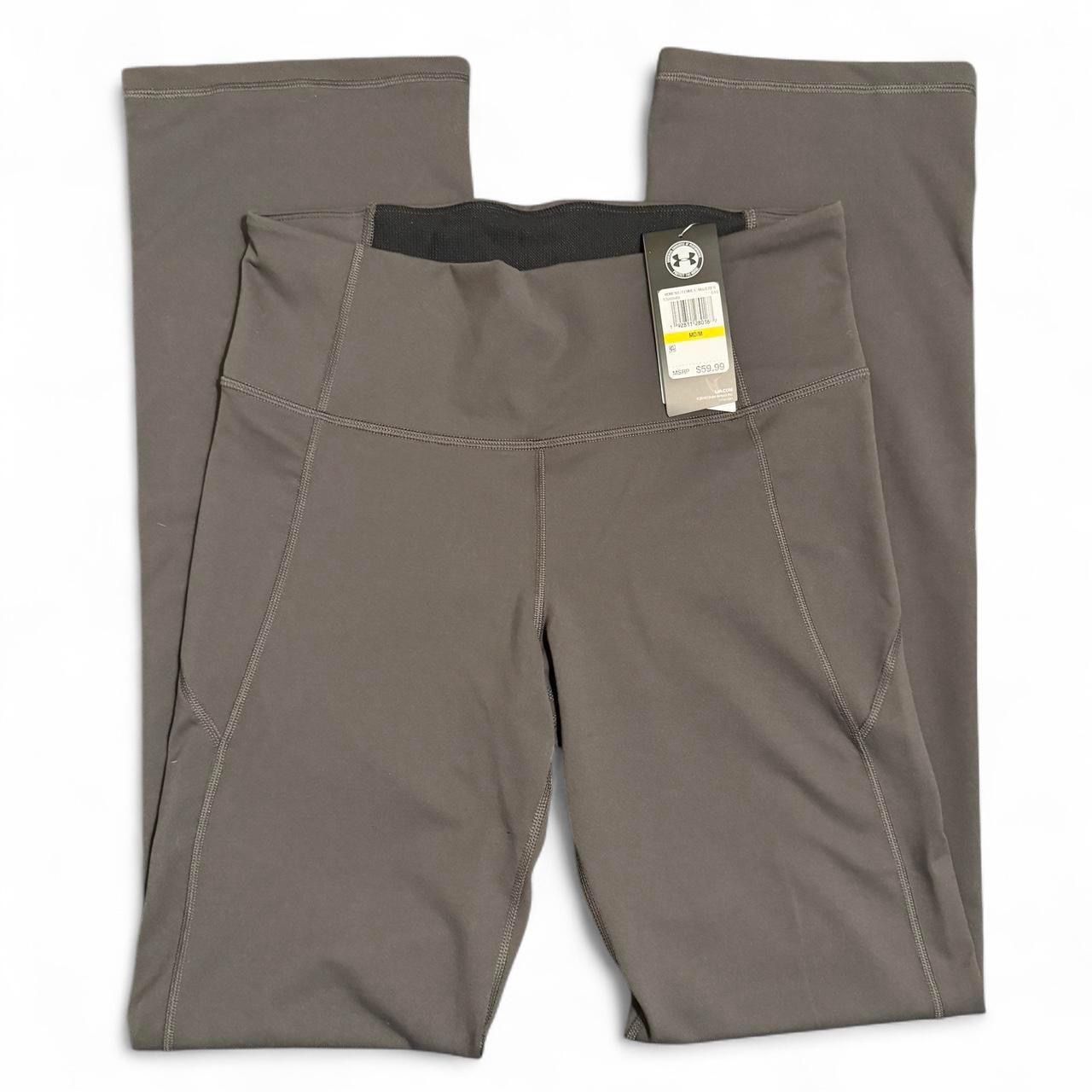 Under Armour Womens Compression  Tights Workout Pants Gray Size Medium