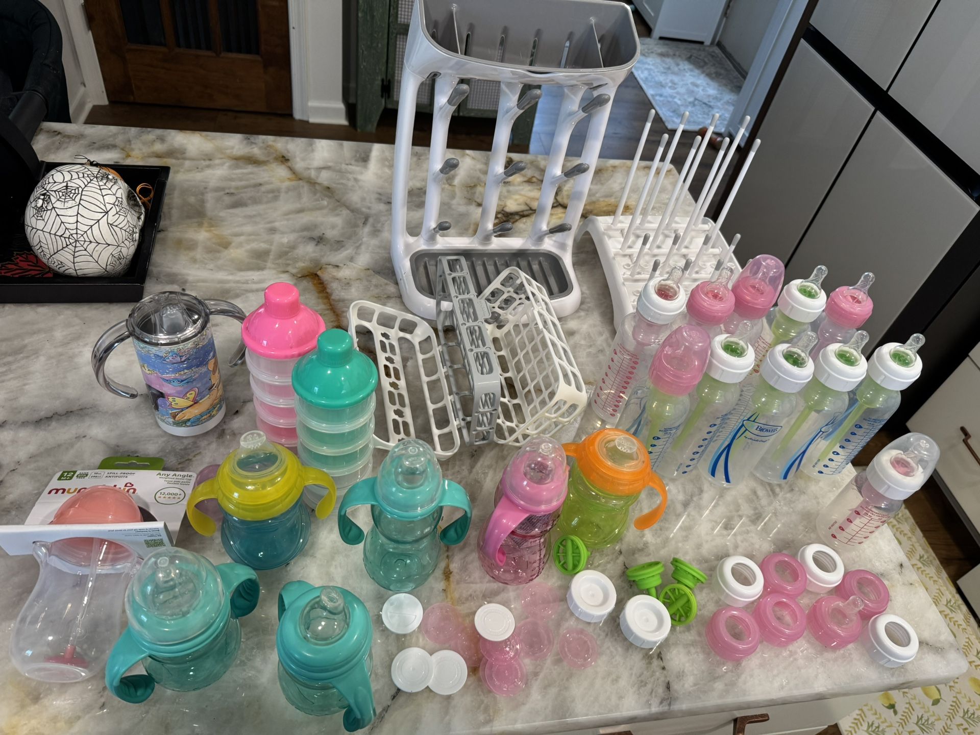 Dr Browns Bottles Sippy Cups Washing Materials 5 Unused 32oz Similac Bottle