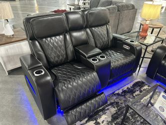 Genuine Leather Power Electric Recliner Sofa and Loveseat color Options Only $39 Down Payment 👉 PLEASE ASK FOR JON GREEN WHEN YOU ARRIVE!