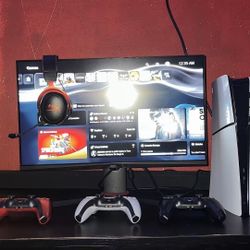 PS5 Gaming Setup Bundle – Monitor + Headset + 3 Controllers