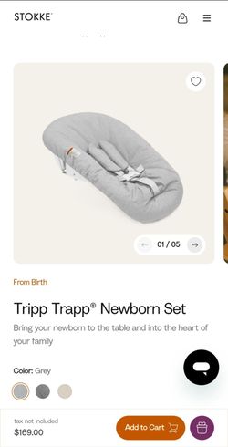 Brand New Stokke Tripp Trapp Newborn Set
