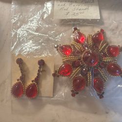 Carnegie   Brooch and Earrings