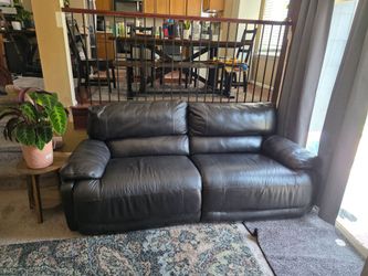 Electric Leather Oversized Loveseat/Couch