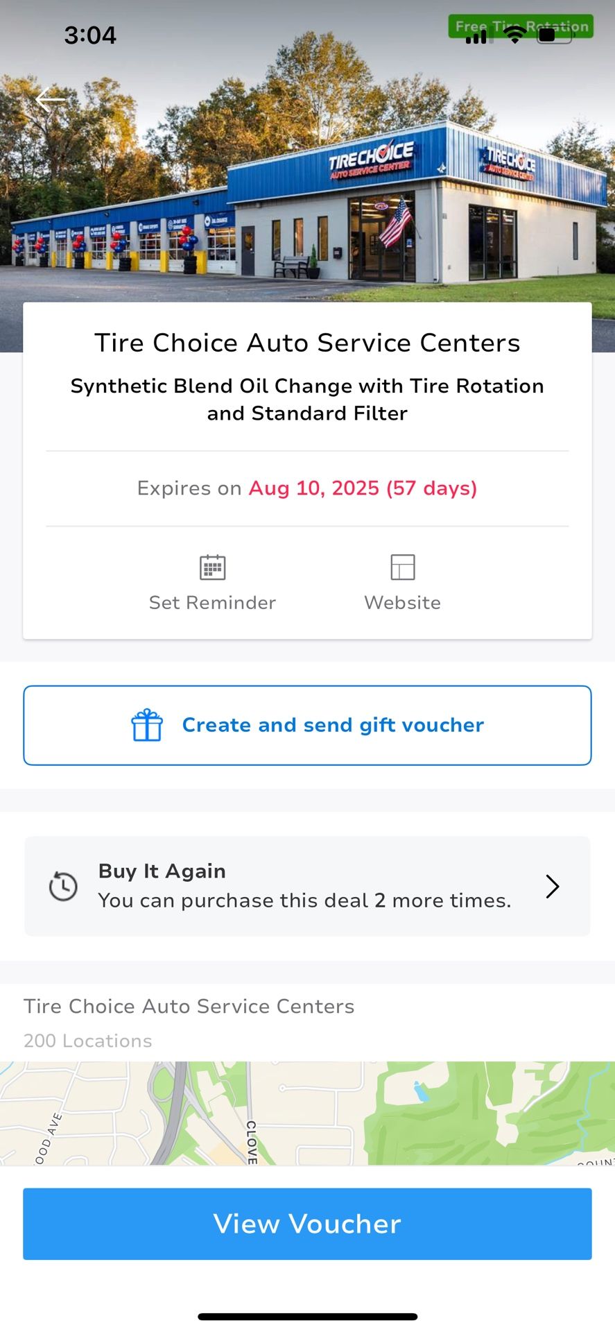 Synthetic Blend Oil Change, Free Filter, And Tire Rotations